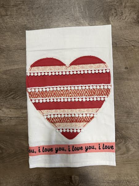 I Love You, I Love You Heart Tea Towel - Posh West Boutique