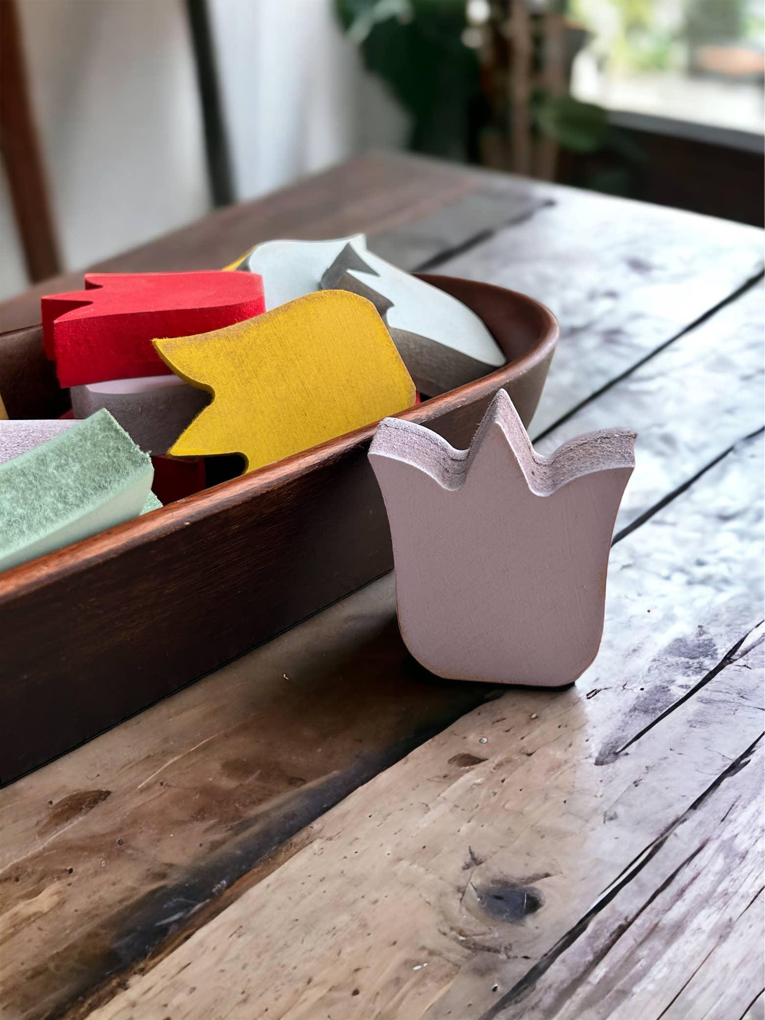 Primitive/Rustic Wood MINI Spring Tulips - Posh West Boutique