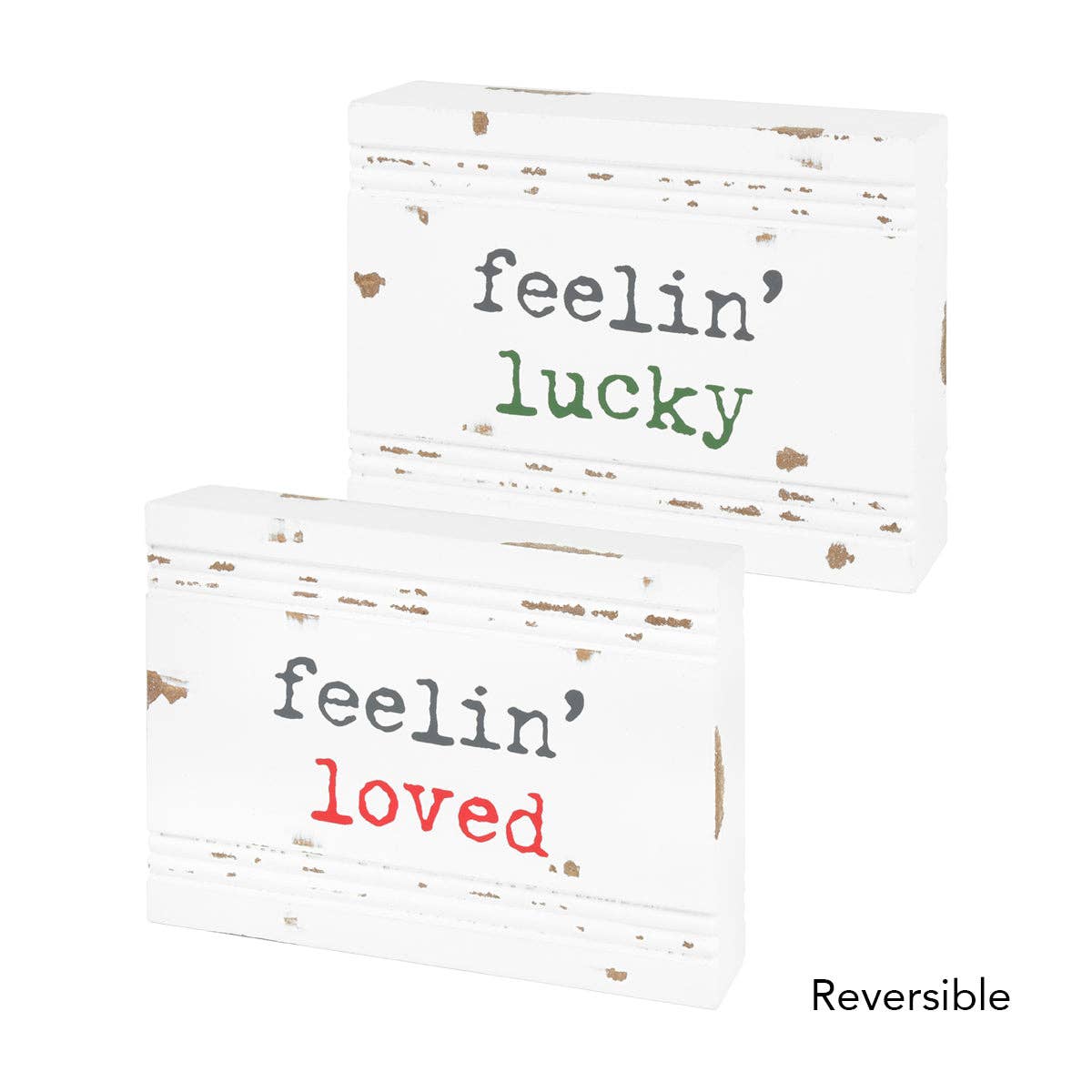 Feelin' Reversible Wood Block