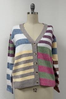Luxurious Pink Stripe Cardigan