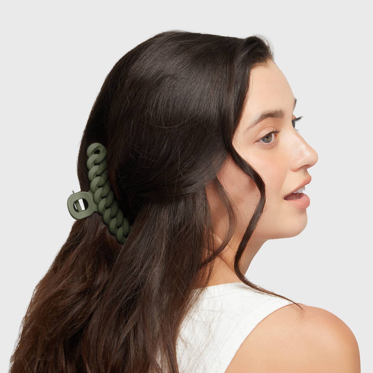 Kitsch Claw Clip 3pc Set - Black/Moss
