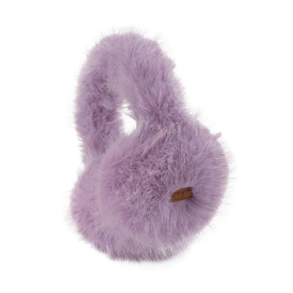 Lavender Long Faux Fur C.C Earmuff