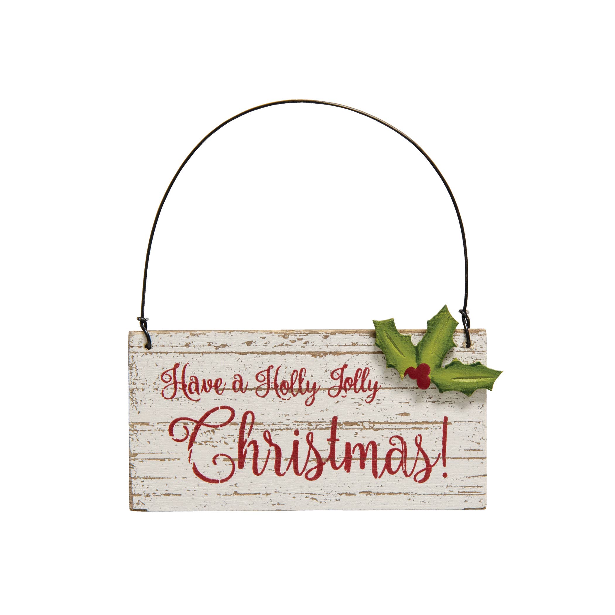 Holly Jolly Christmas Ornament, 3 Styles - Posh West Boutique