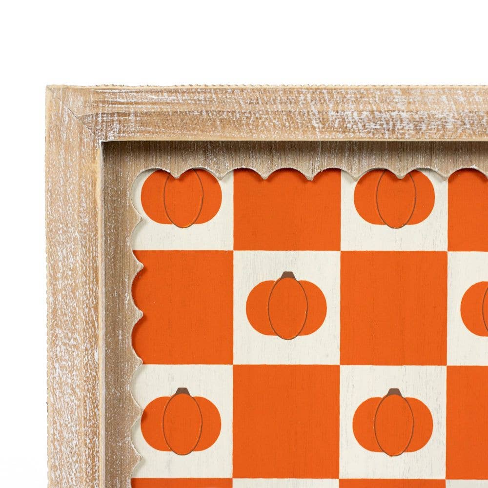 Moon/Pumpkin Reversible Sign