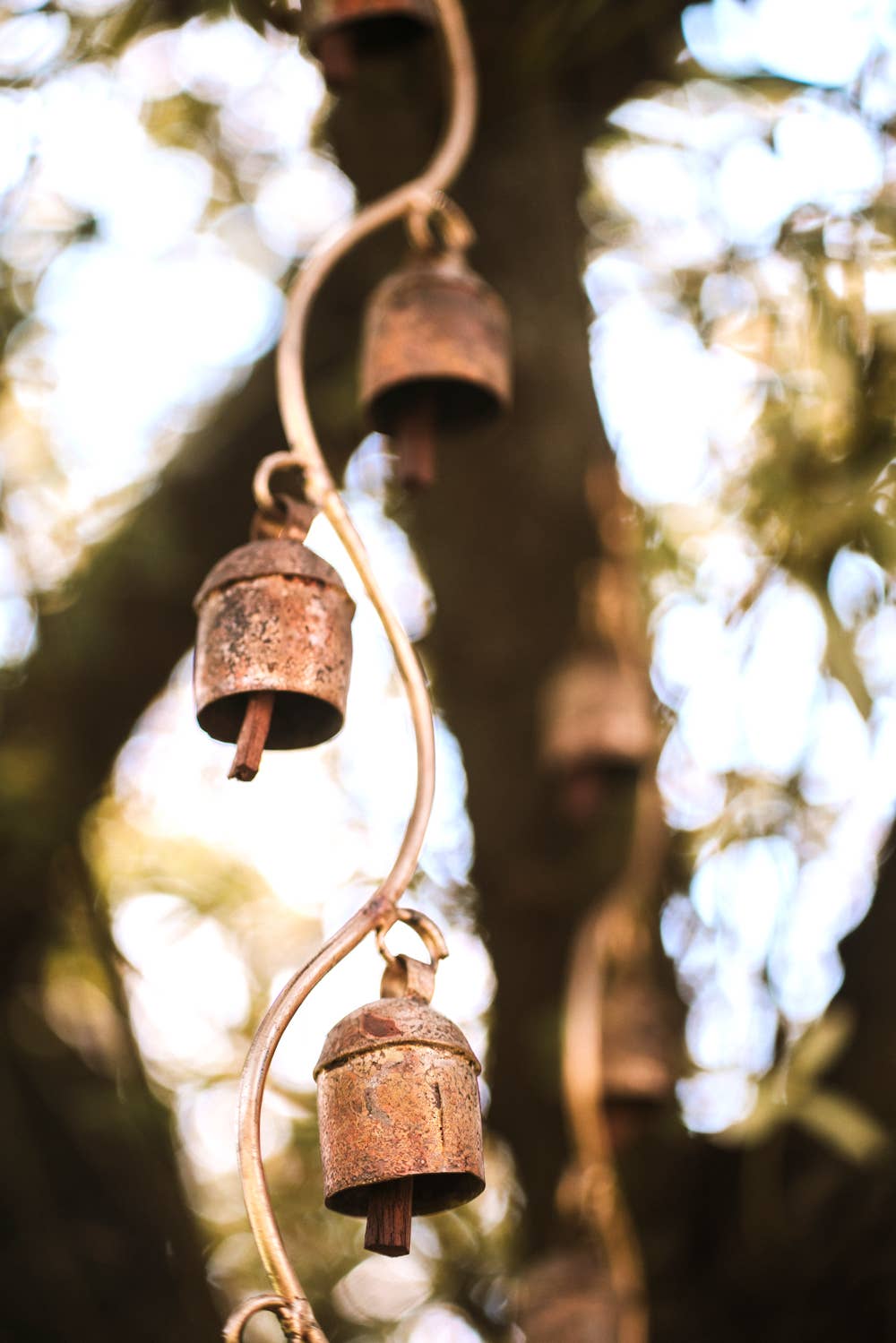 Curved Stem Bell Wind Chimes
