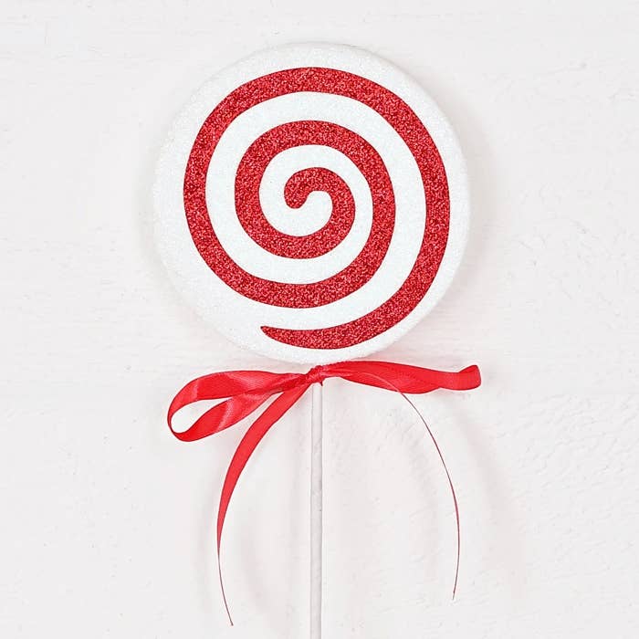 19in spray-Peppermint Lollipop Stem - Posh West Boutique