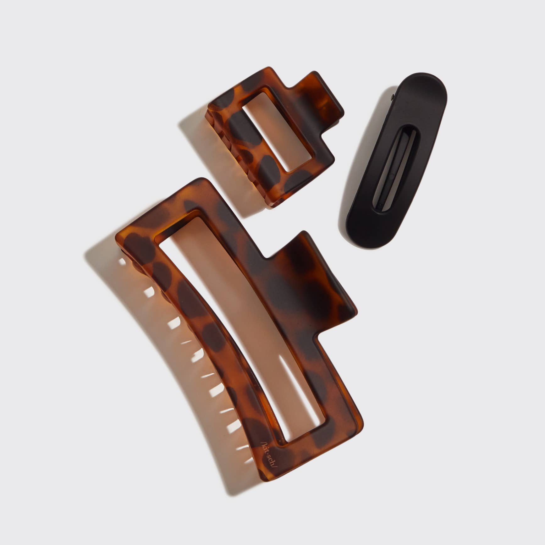 Tort & Black 3 Pack - Assorted Claw Clip - Posh West Boutique