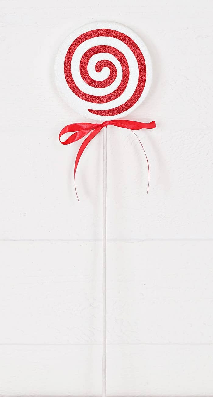 19in spray-Peppermint Lollipop Stem - Posh West Boutique