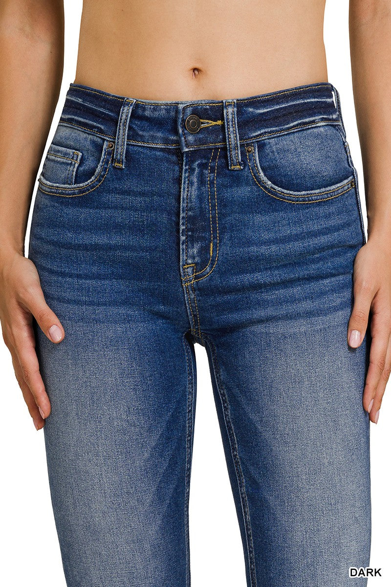 Zenana Dark Wash Bootcut Denim Jeans - Posh West Boutique