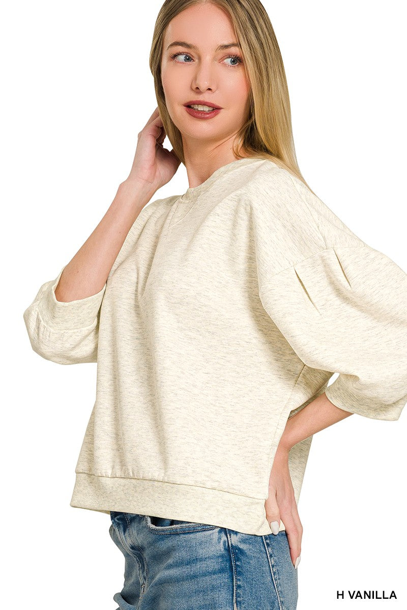 Vanilla Scuba Dolman Sleeve Pullover