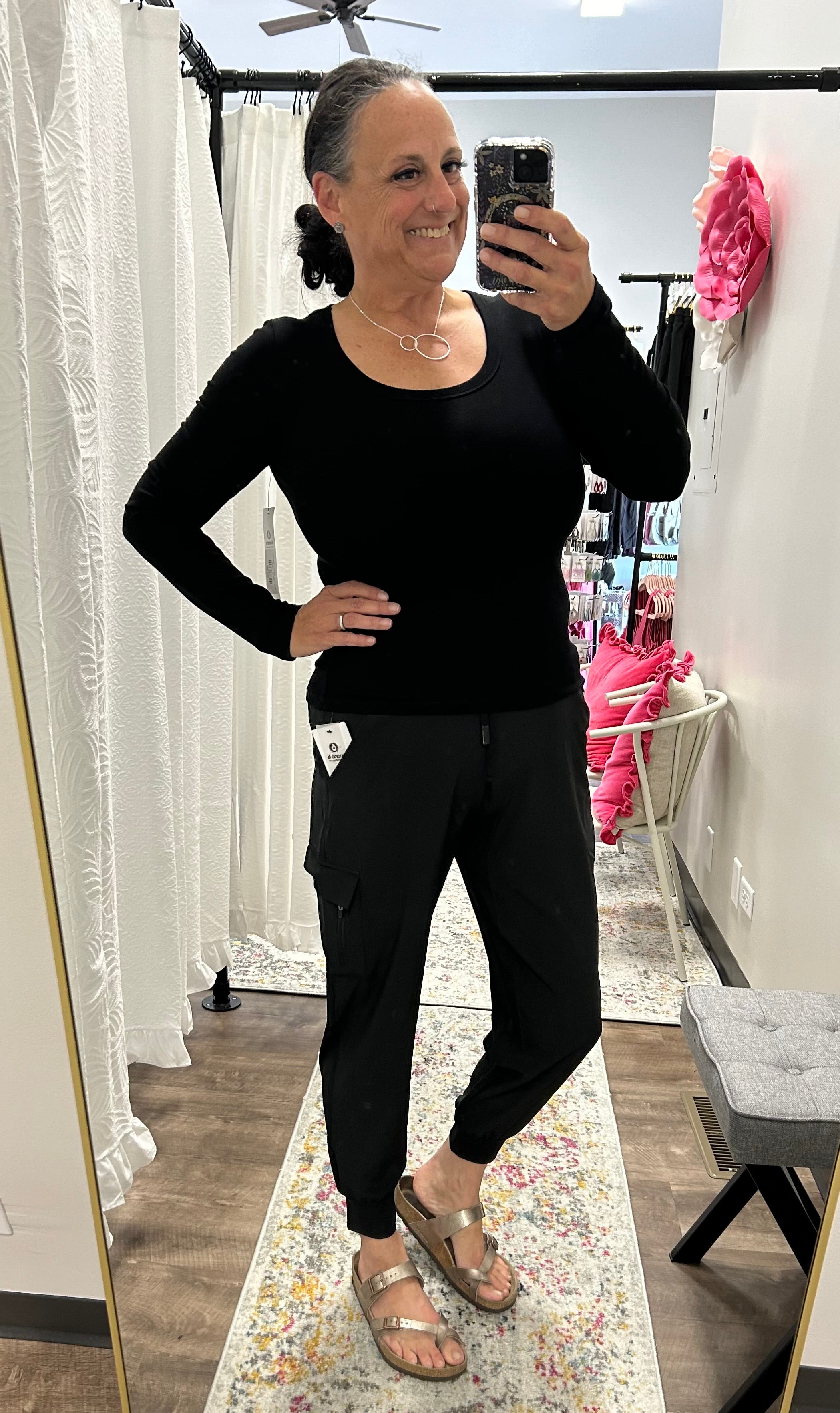 Black High Waist Joggers with Pockets! - Posh West Boutique