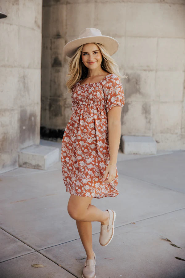 Kimberly Dress Silvered Ember - Posh West Boutique
