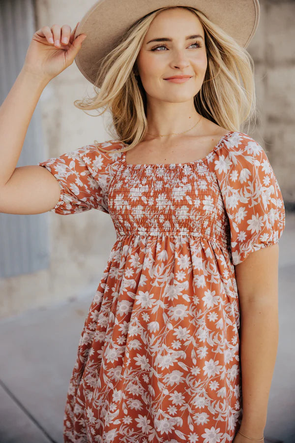 Kimberly Dress Silvered Ember - Posh West Boutique