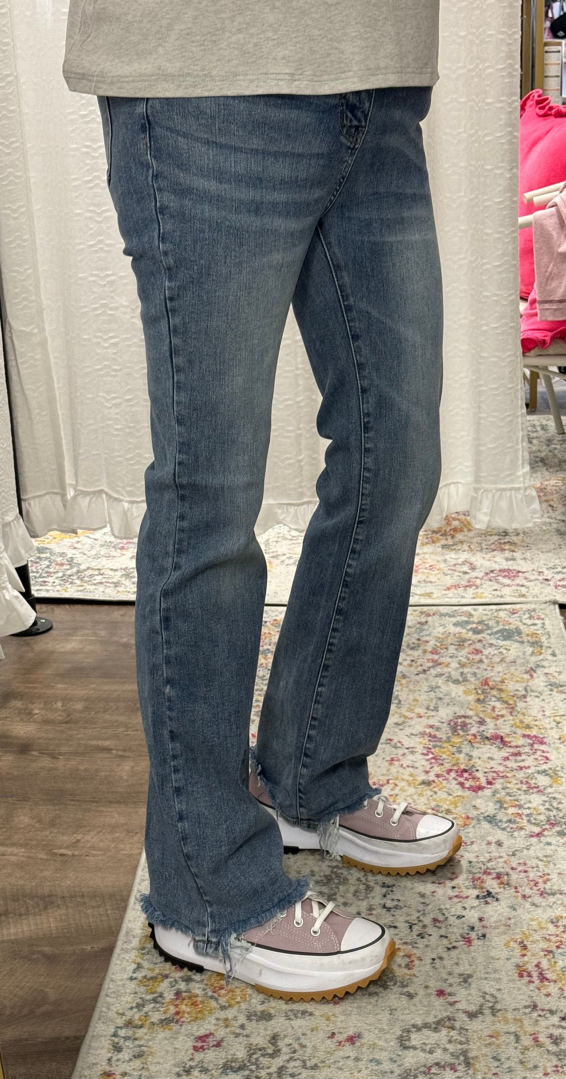Judy Blue High Waist Double-Button Bootcut - Posh West Boutique