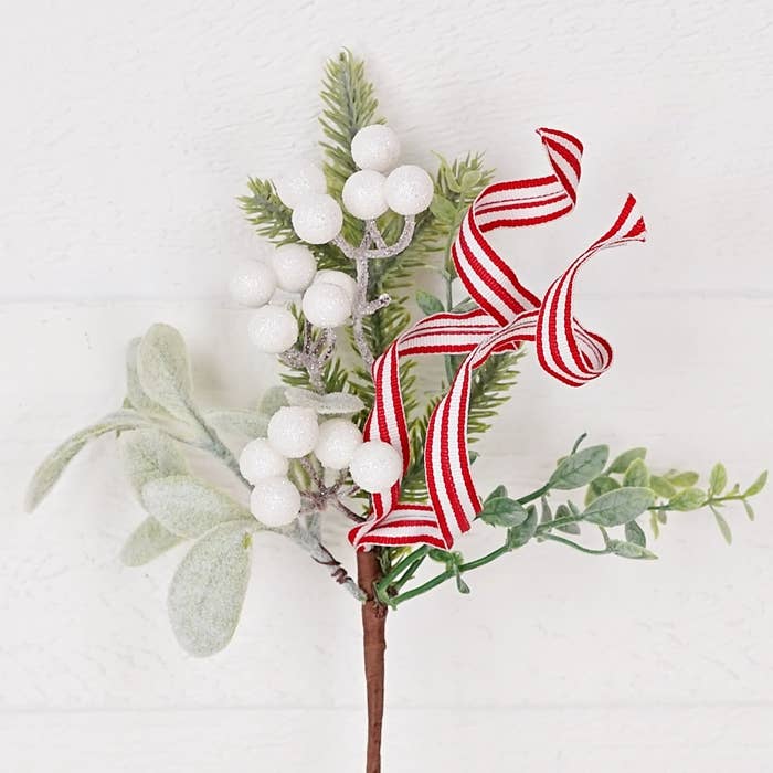 Lamb ear leaves with mixed grass and bow Pick - Posh West Boutique