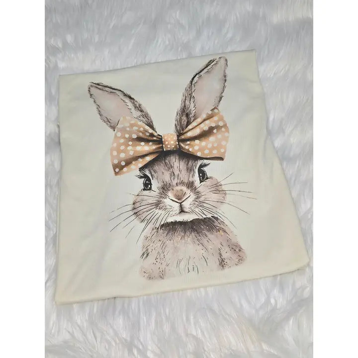 Boho Bow Bunny Spring Tee - Posh West Boutique