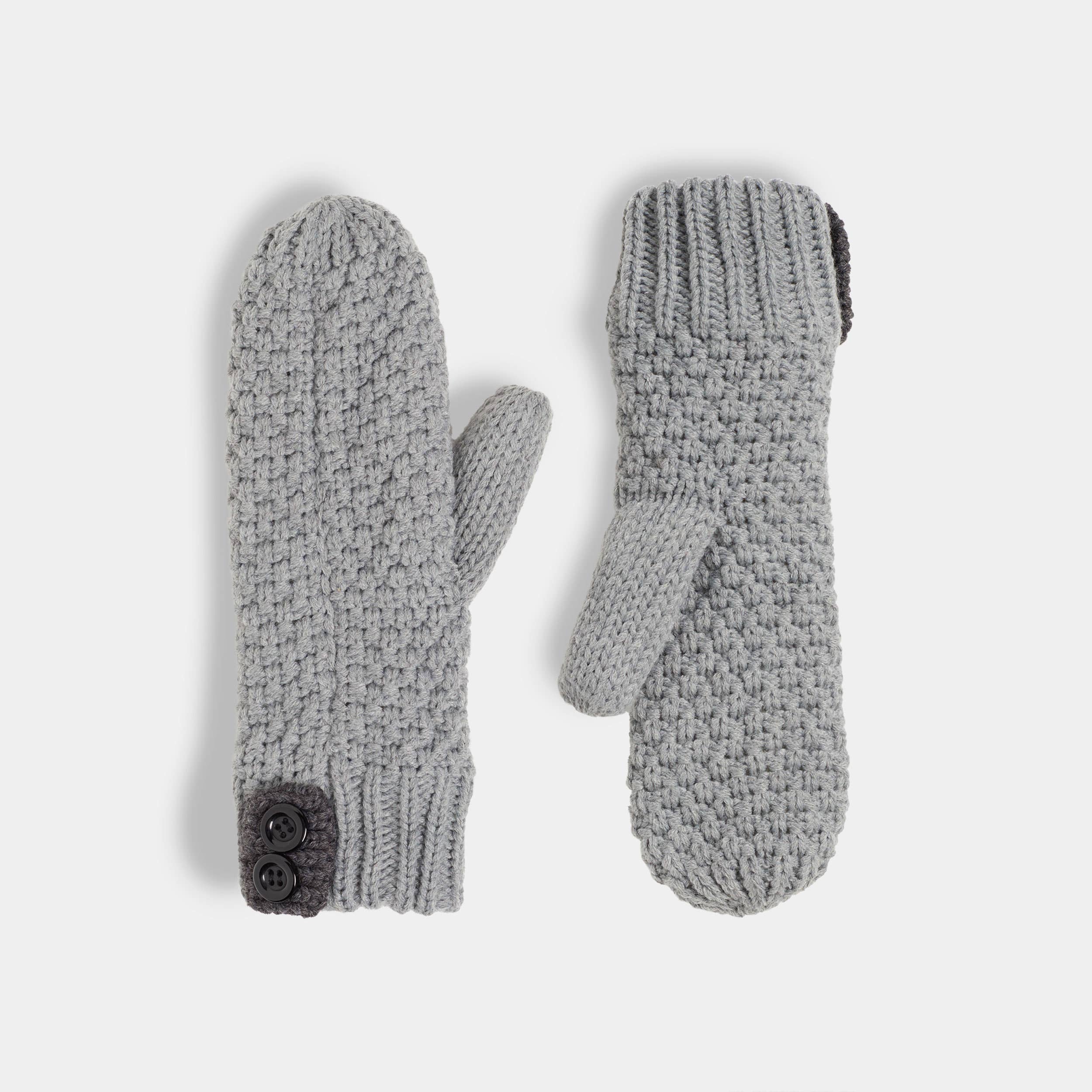 Tab Winter Knit Mitten - Posh West Boutique