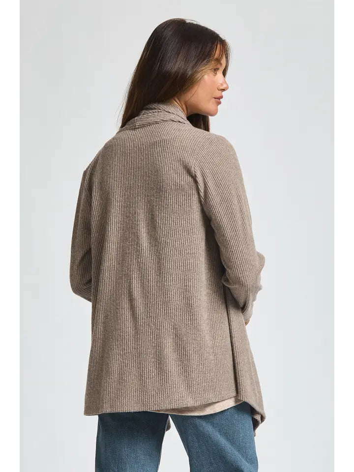 Light Coco Wrap Sweater w/ Button Front
