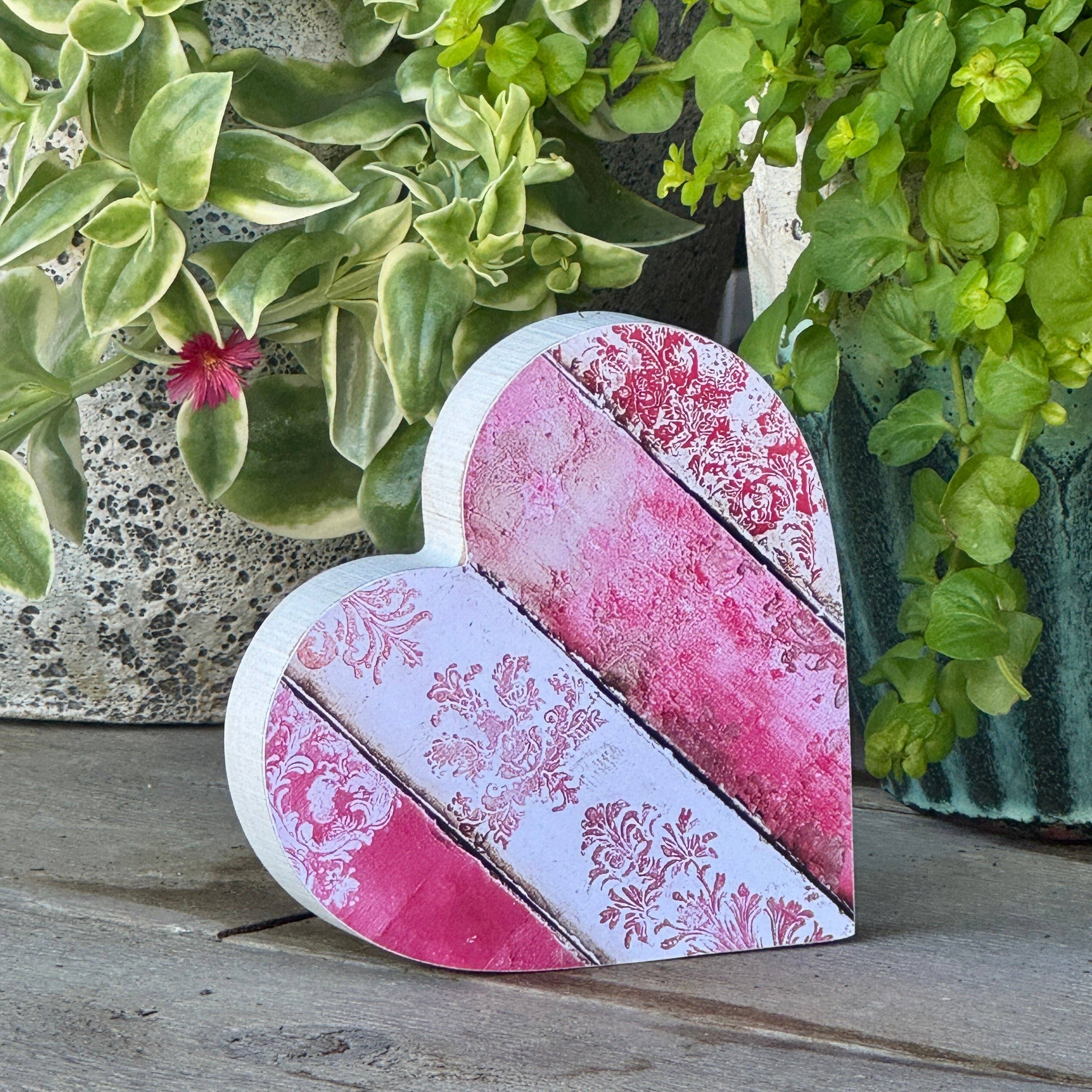 Antoinette Heart Wood block
