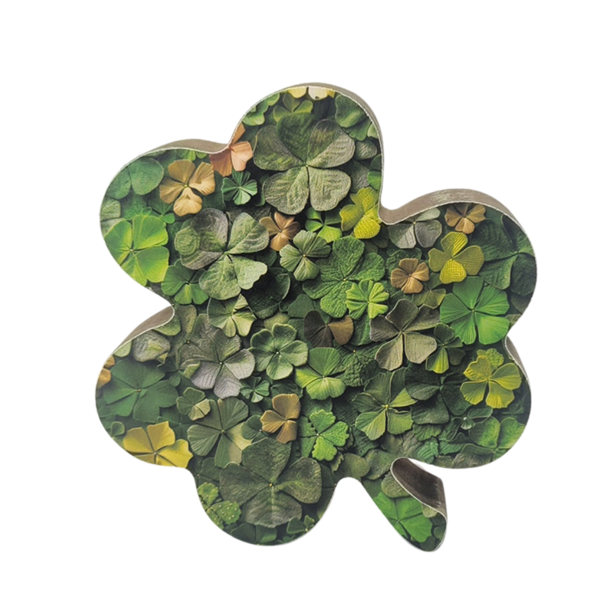 Fiona Shamrock Wood Block Decor - Posh West Boutique