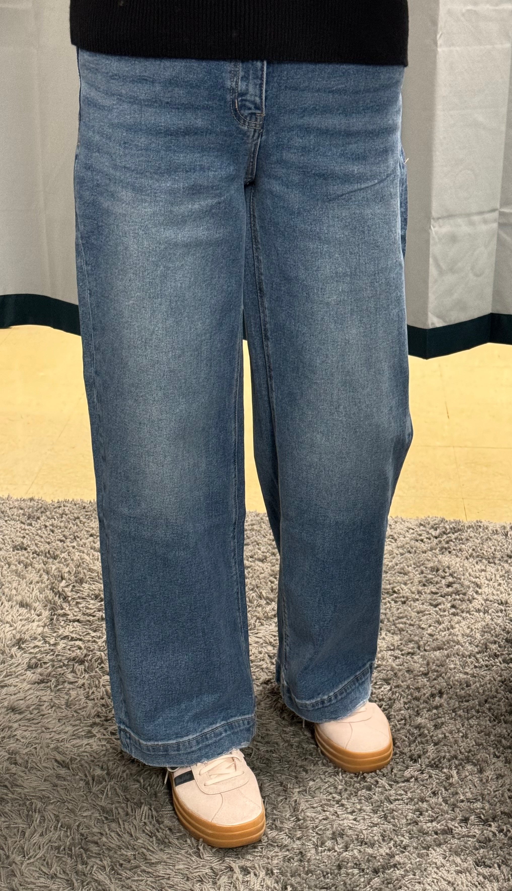 Vervet High Rise Trouser Wide Leg Jeans - Posh West Boutique