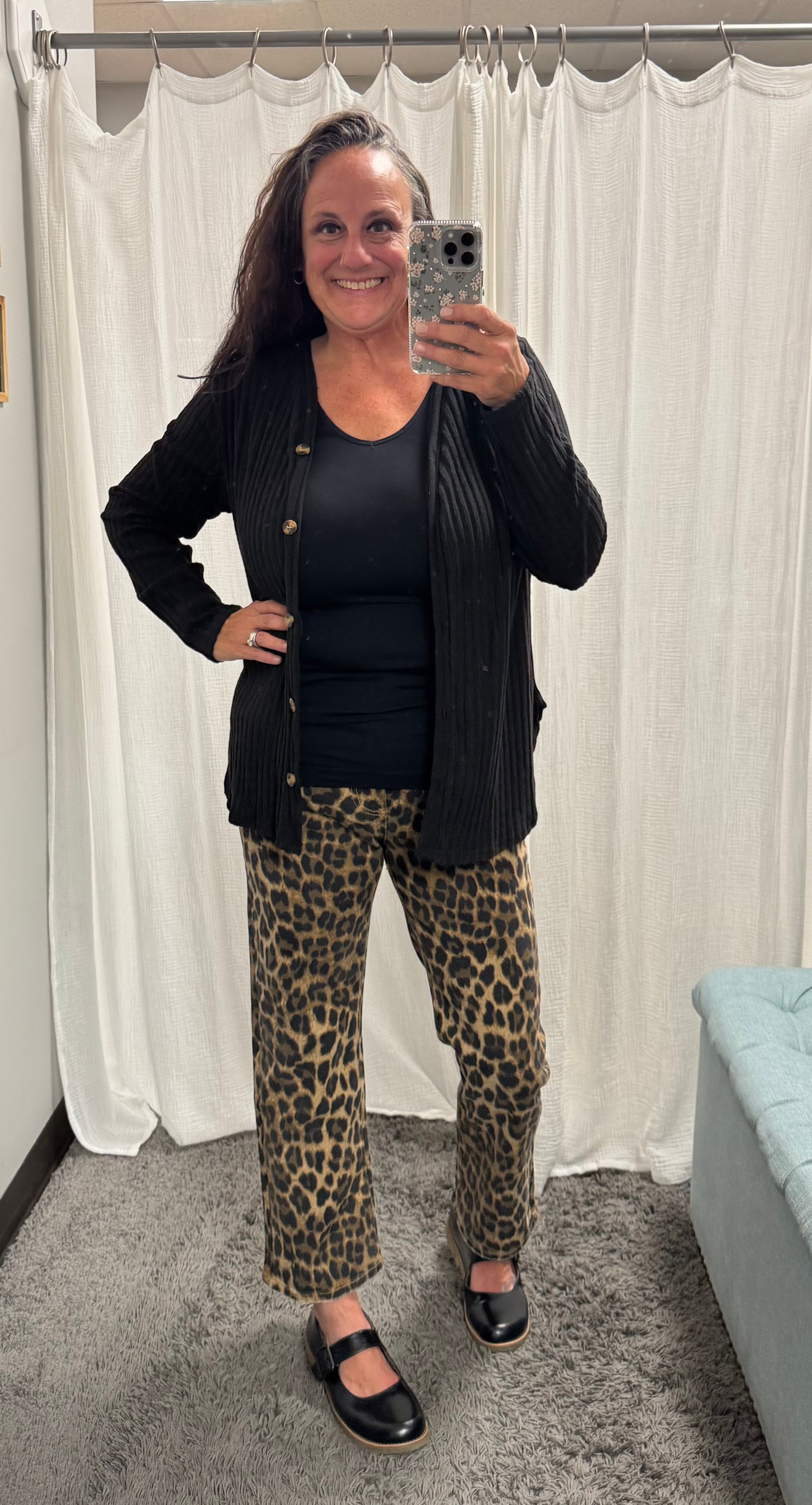 Black Long Sleeve Button Cardigan Knitted - Posh West Boutique