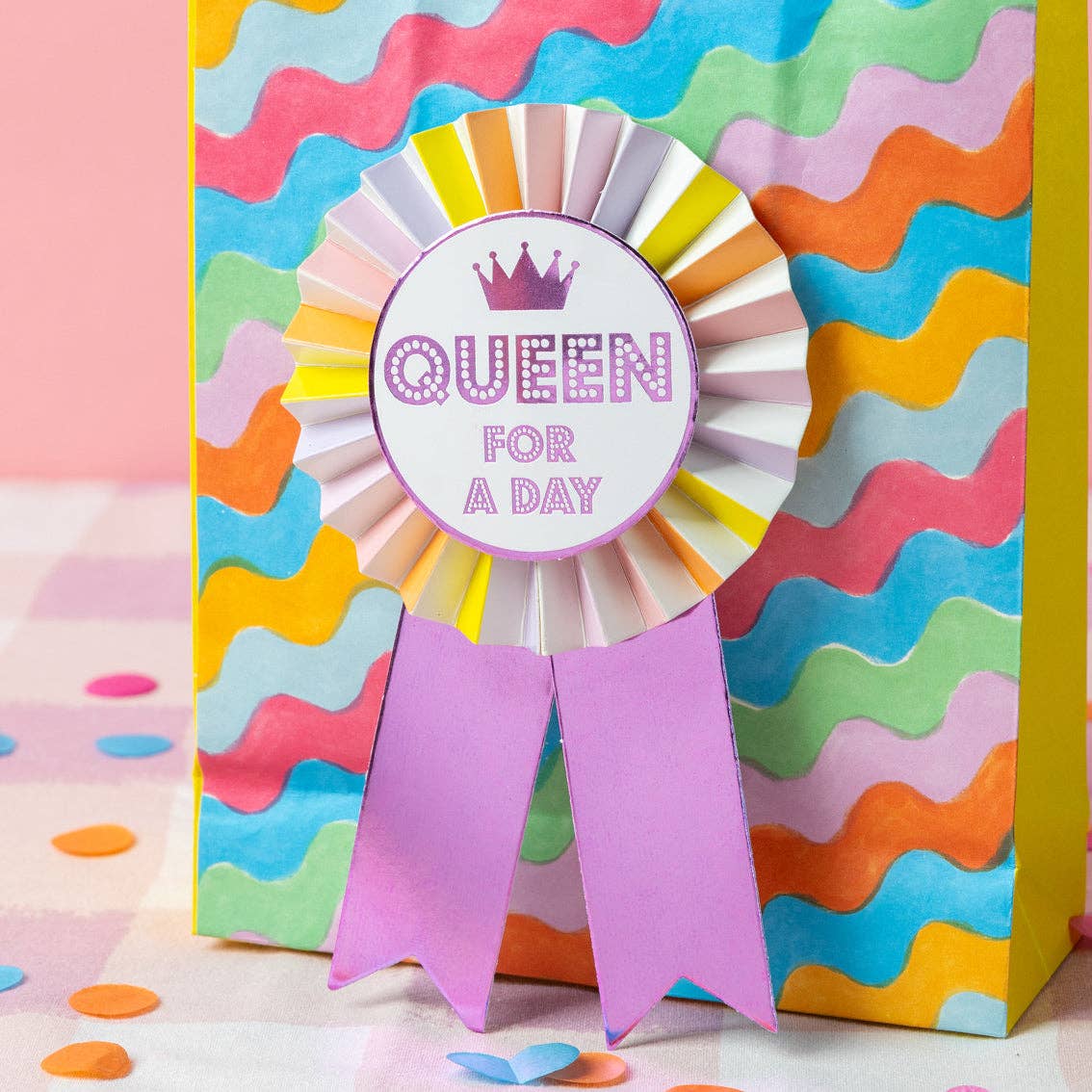 Wavy Multicolor Gift Bags - 8 Pack | Gift Wrap | - Posh West Boutique