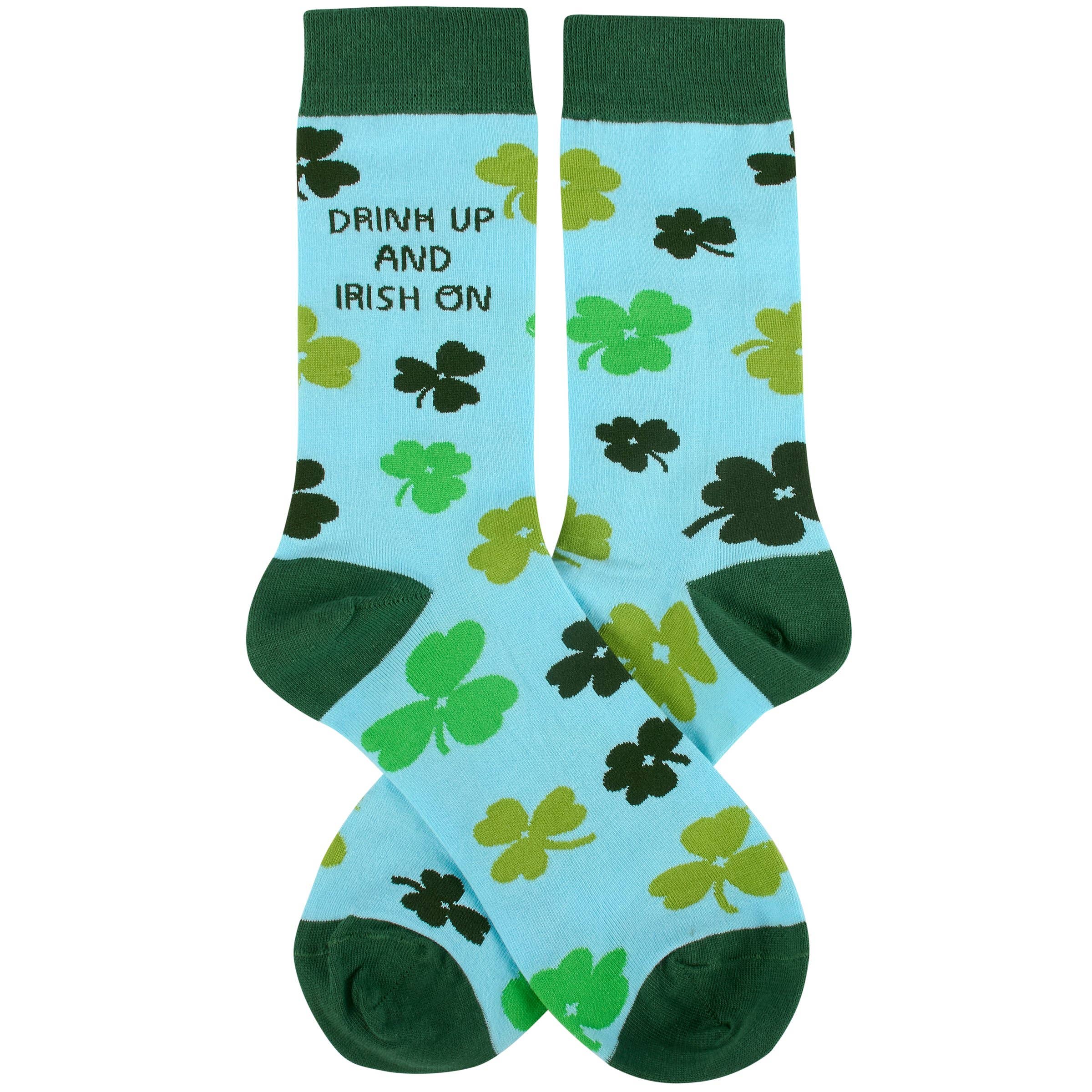 Drink Up And Irish On Socks - Posh West Boutique