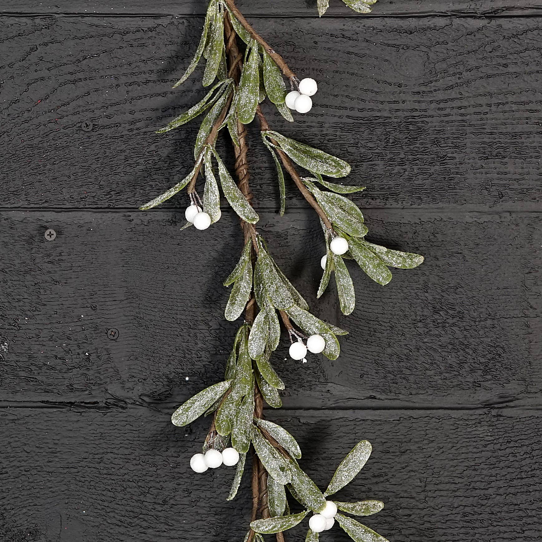 5ft Sparkle Mistle Toe Garland - Posh West Boutique