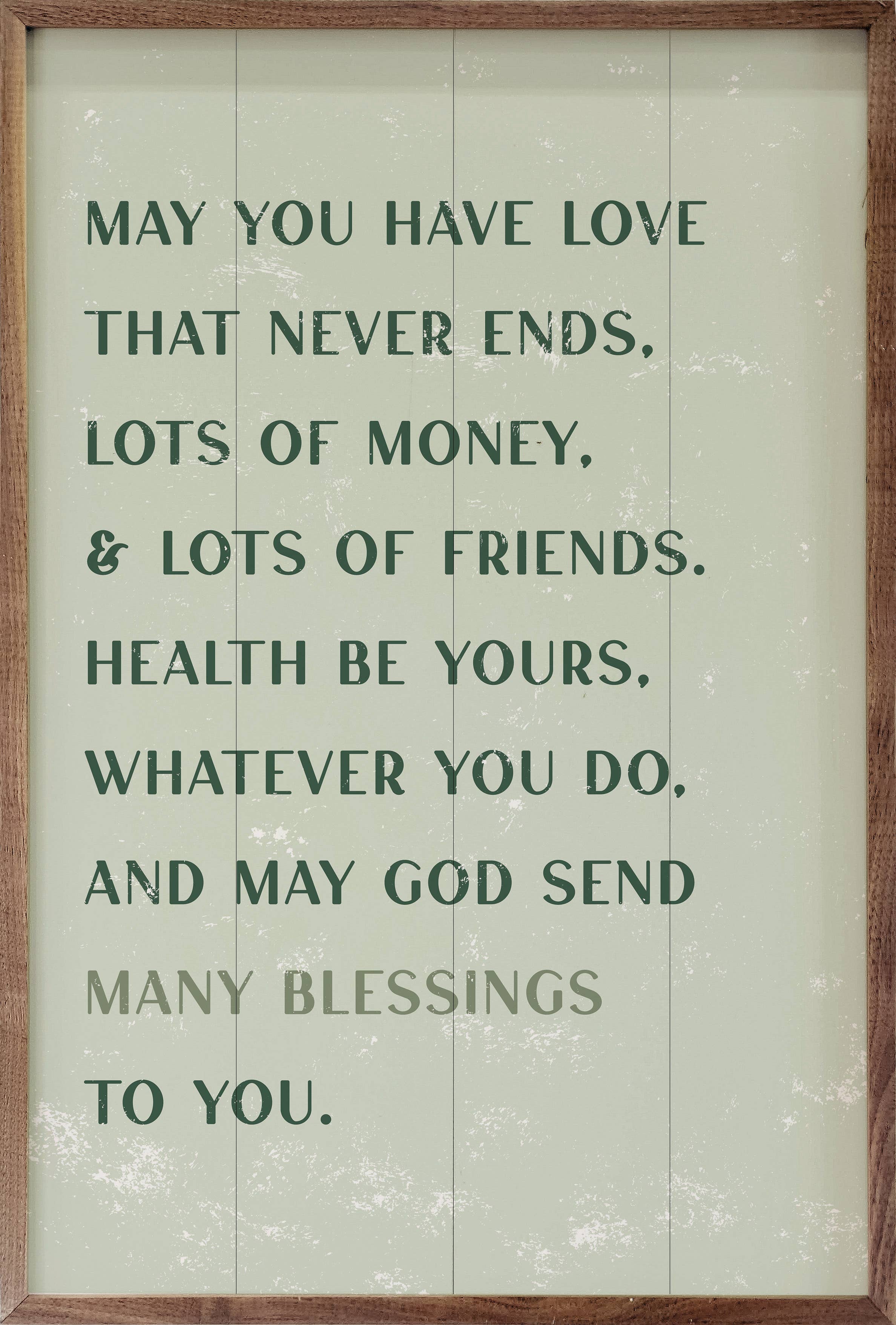 Irish Blessings Wood Sign - Posh West Boutique
