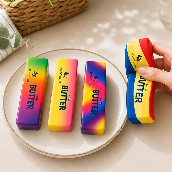 Rainbow Butter Sensory Squishy Toy