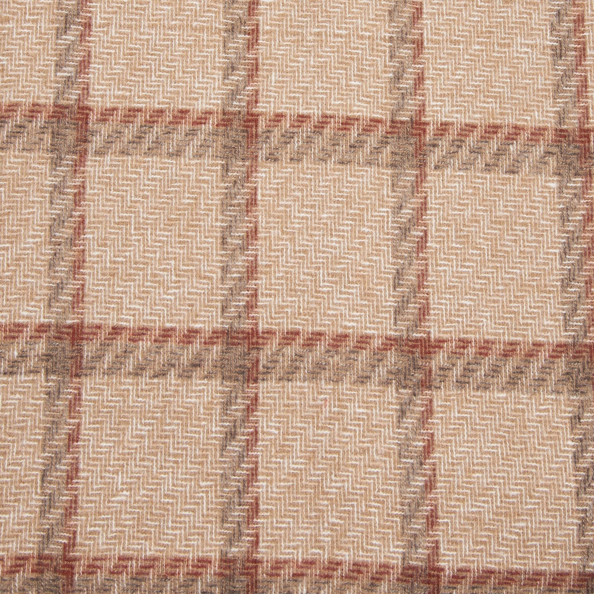 Oatmeal Windowpane Scarf - Posh West Boutique