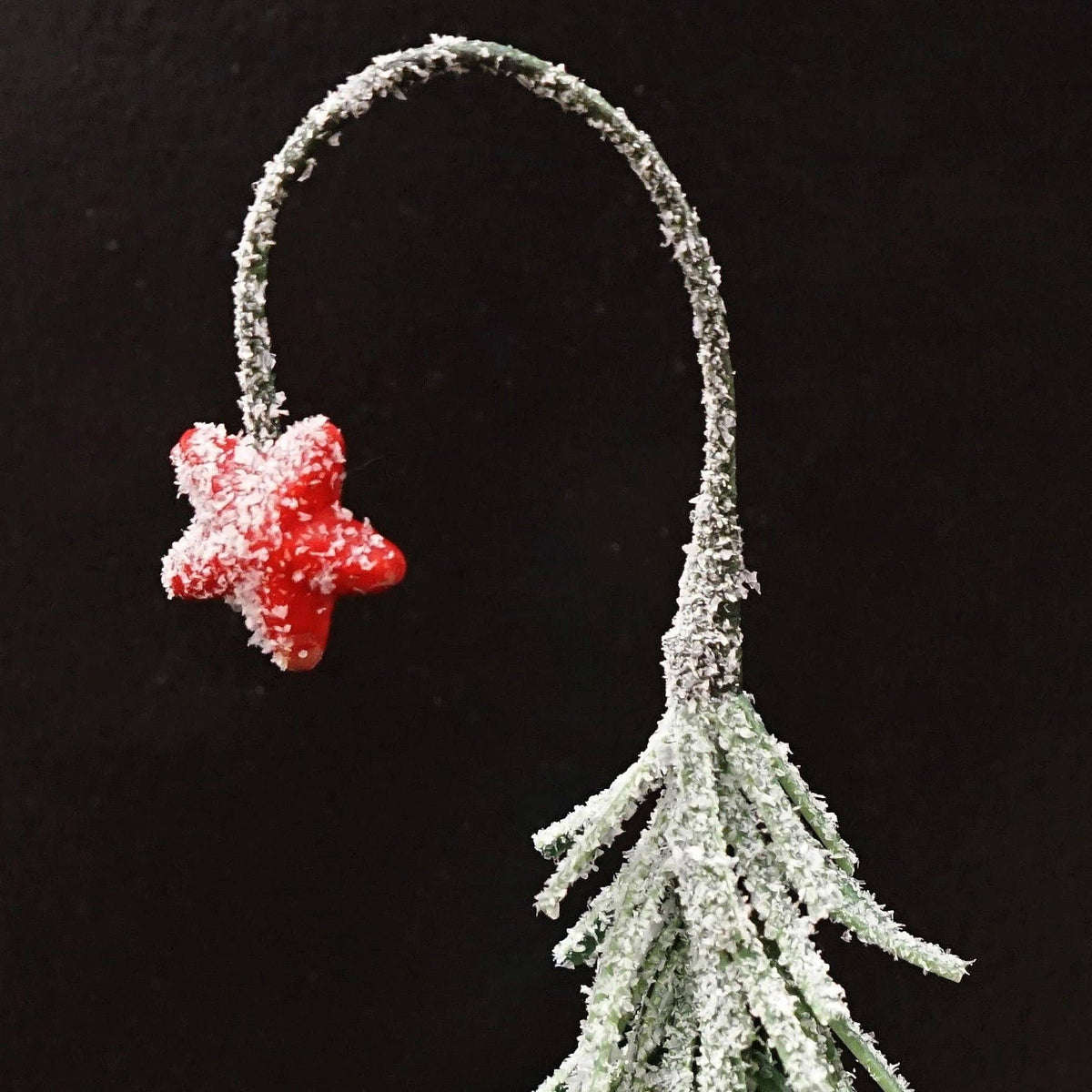 8in Snowy Shooting Star Mini Tree-Green
