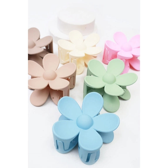Daisy Matte Hair Clip - Posh West Boutique