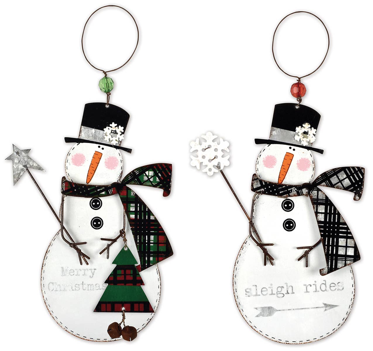 Winter Snowmen Ornament - Posh West Boutique