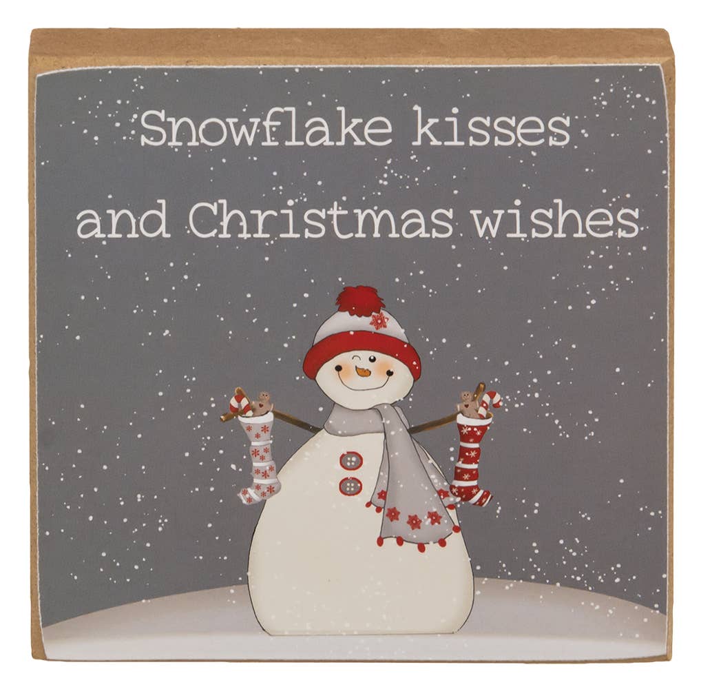 Snowman Square Block, 3 Styles - Posh West Boutique