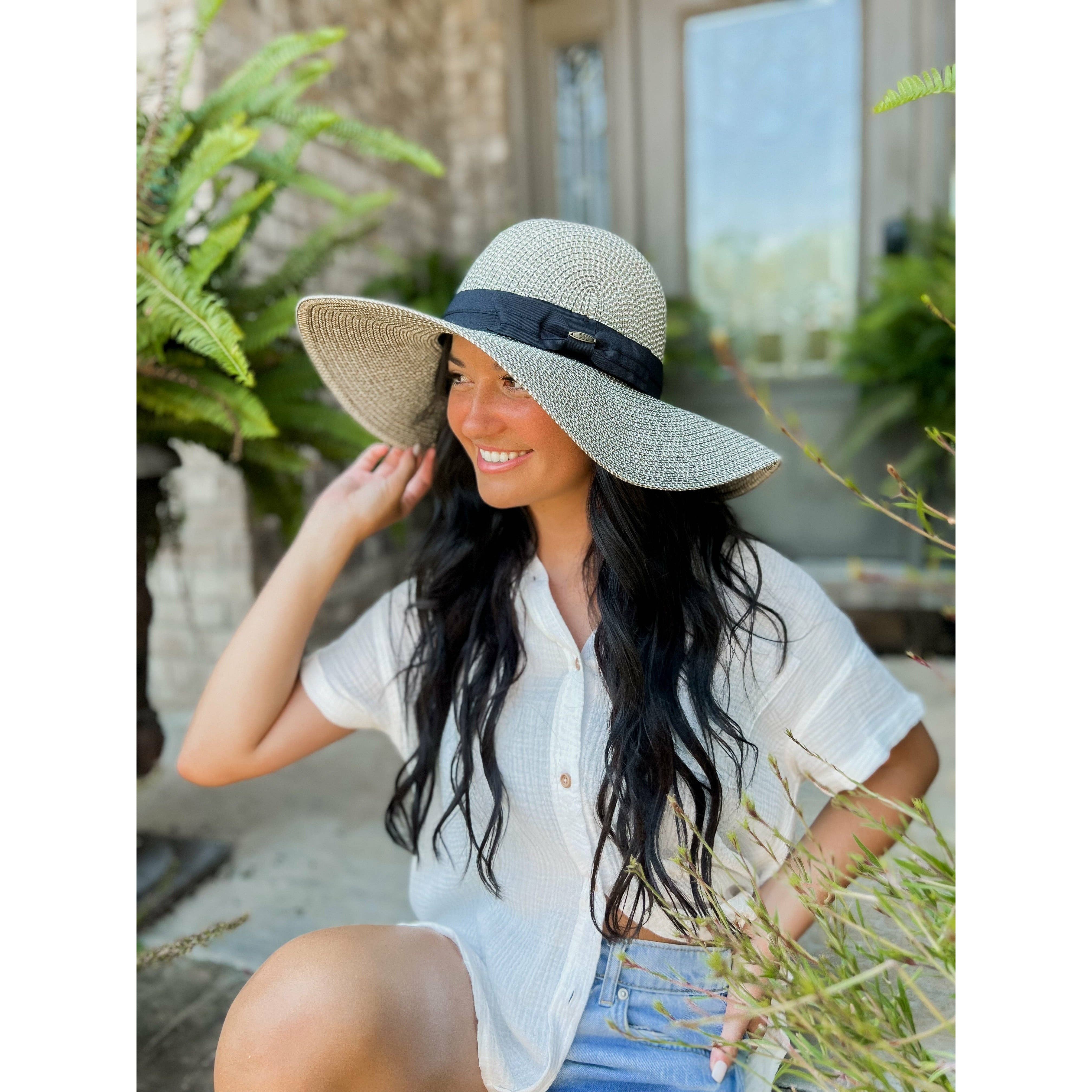 Foldable Straw Sunhat - Posh West Boutique