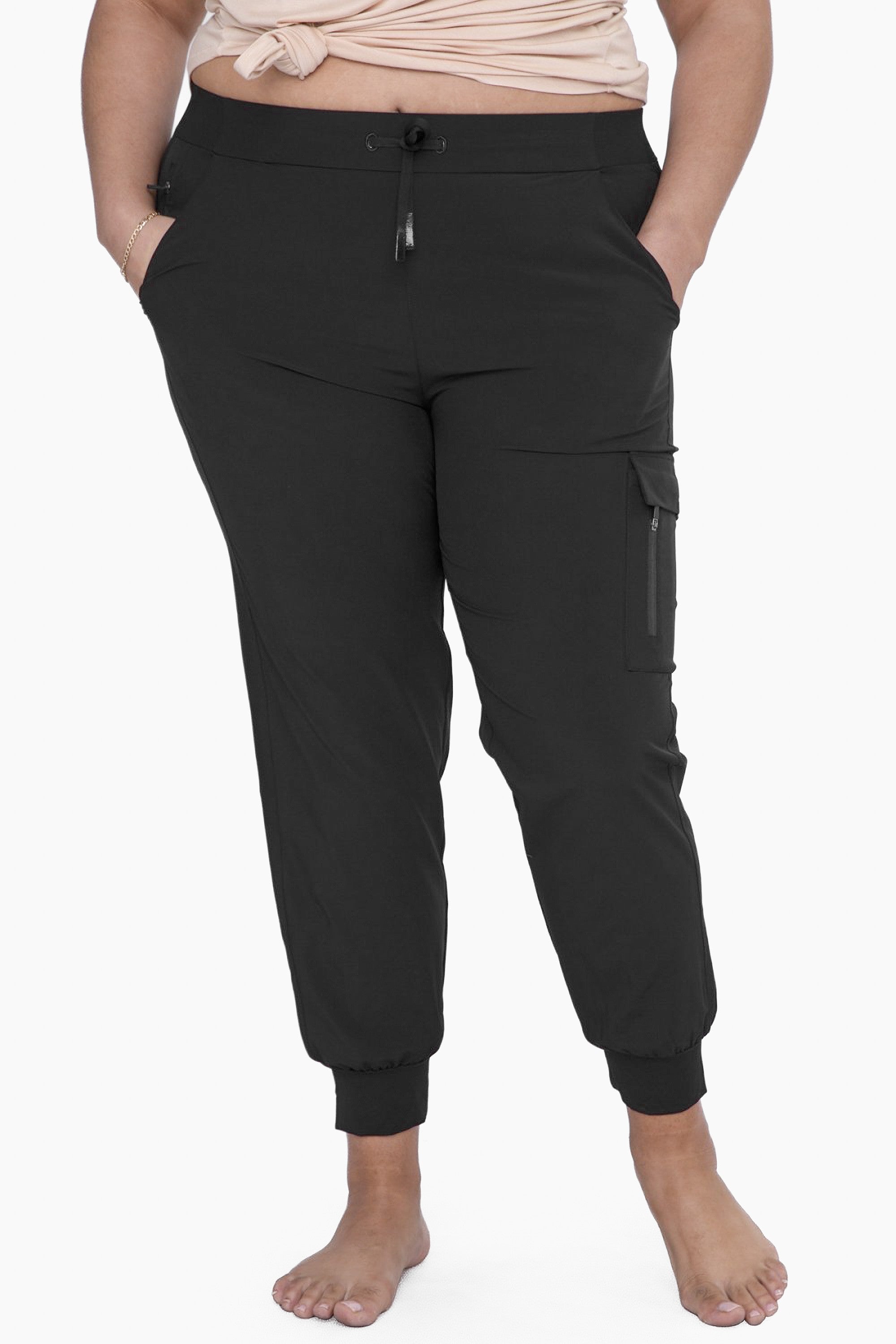 Black High Waist Joggers with Pockets! - Posh West Boutique