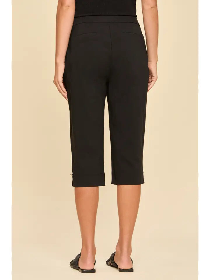 Black Everyday Capri Pants - Posh West Boutique