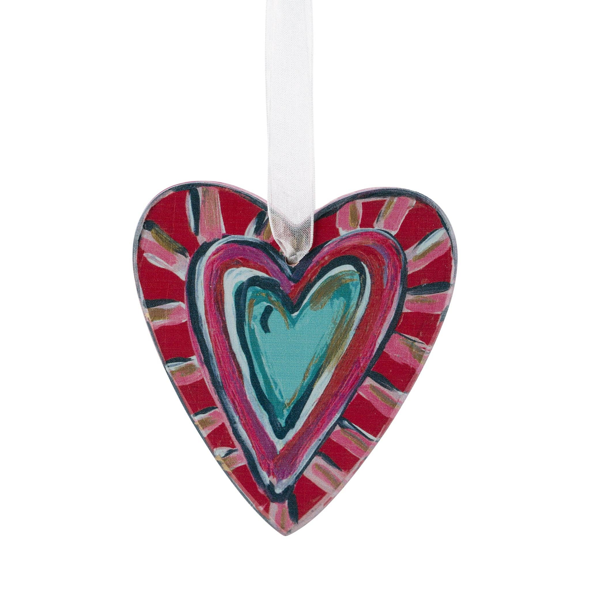 Wooden Heart Ornaments