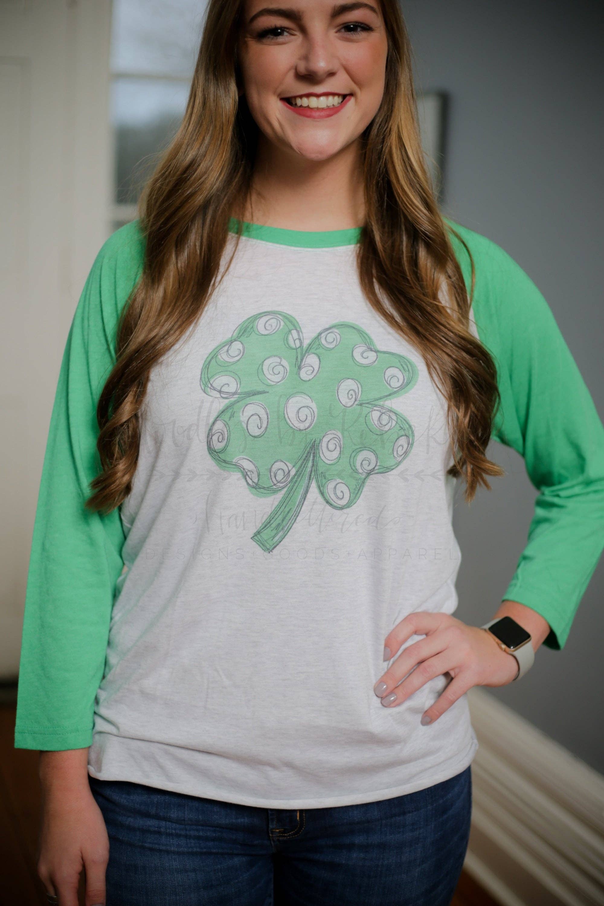 Shamrock Raglan - Posh West Boutique