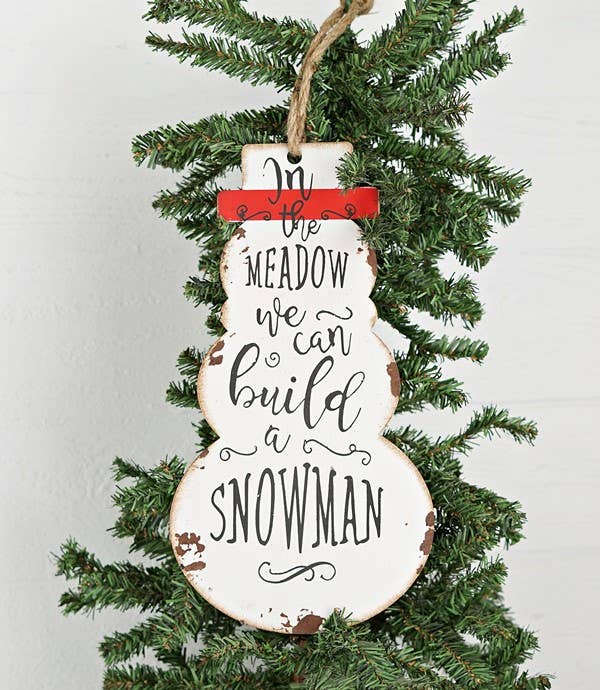 Vintage Metal Snowman - Posh West Boutique