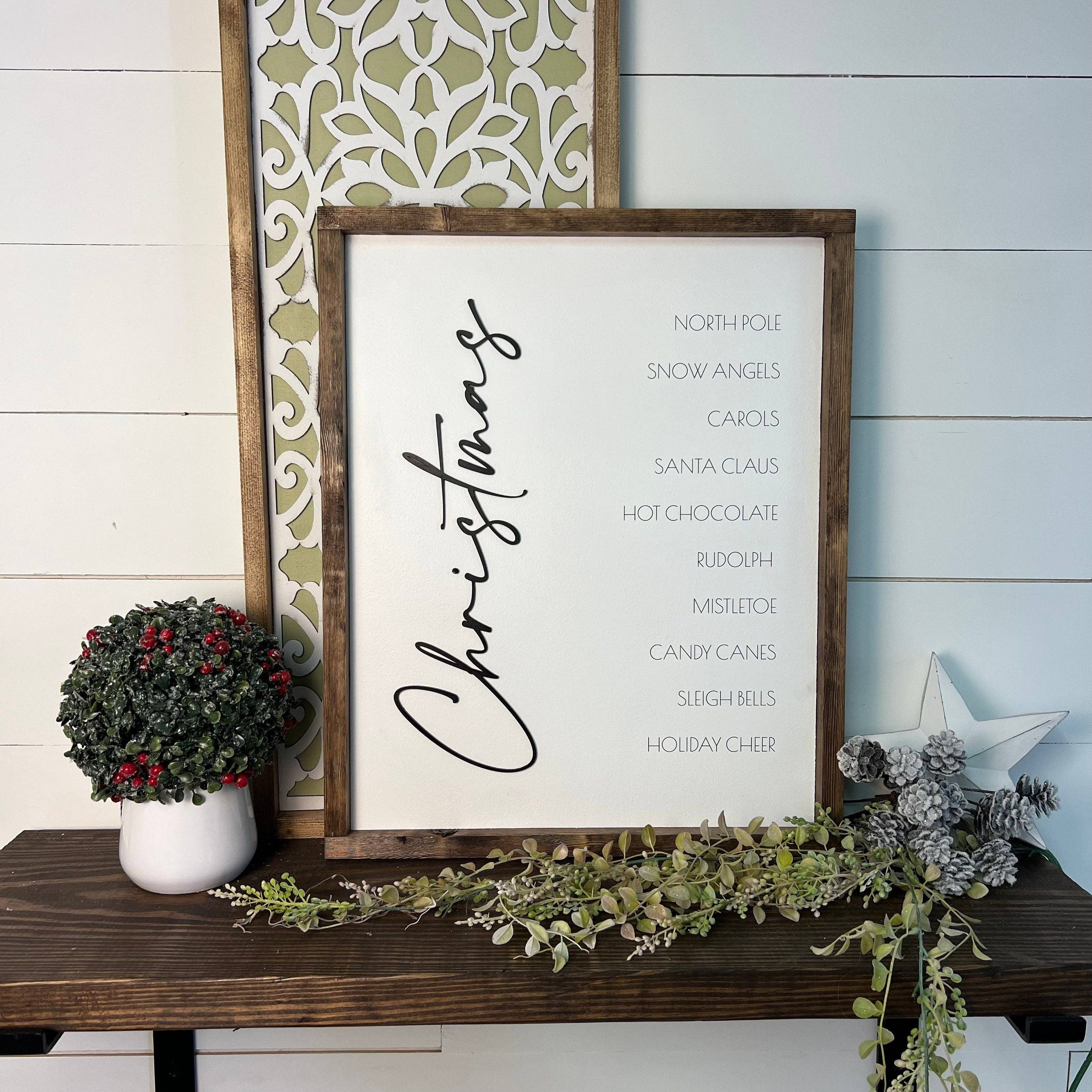 The Best of Christmas Wood Decor - Posh West Boutique