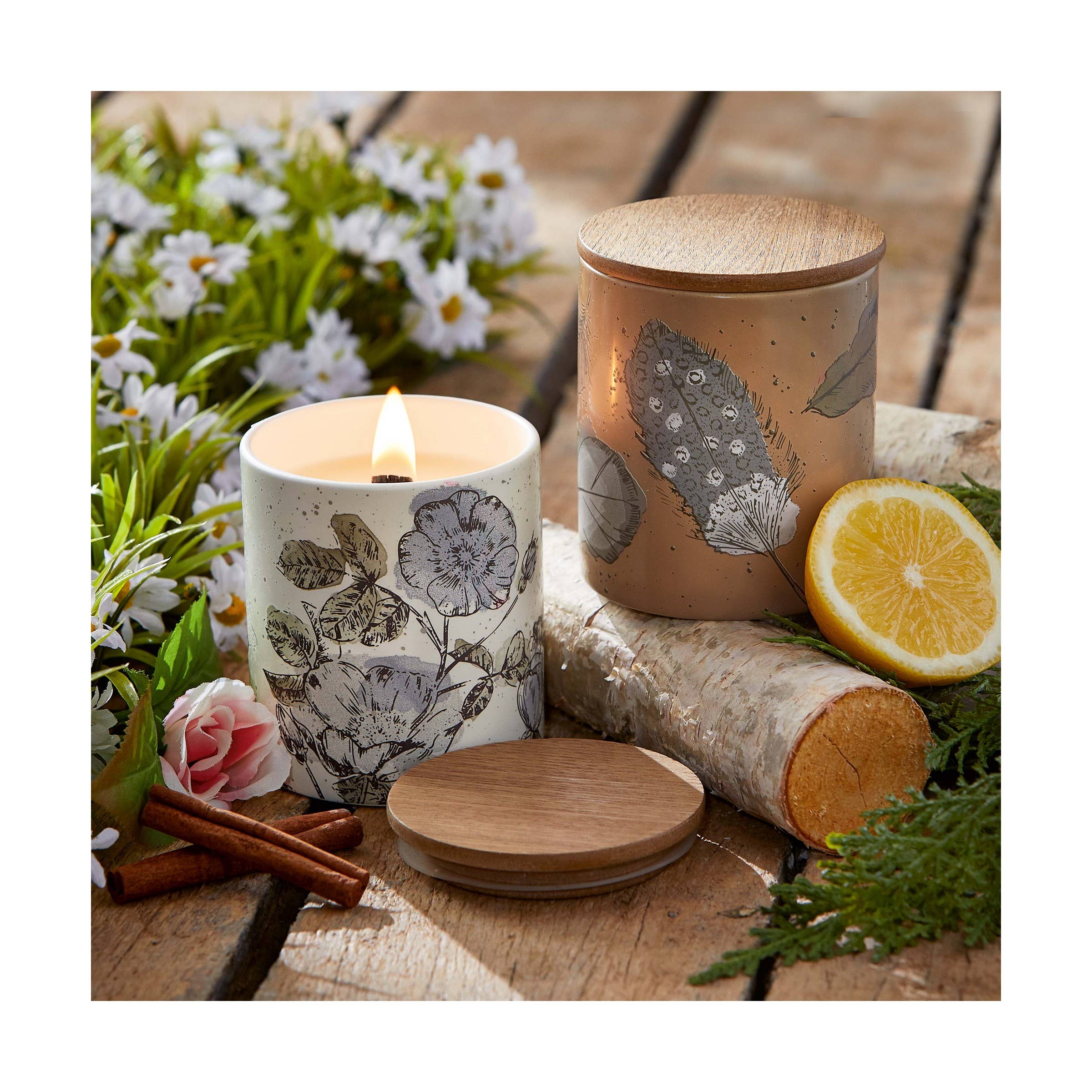 Flowers In Meadow Soy Candle Multi Wax Summer - Posh West Boutique
