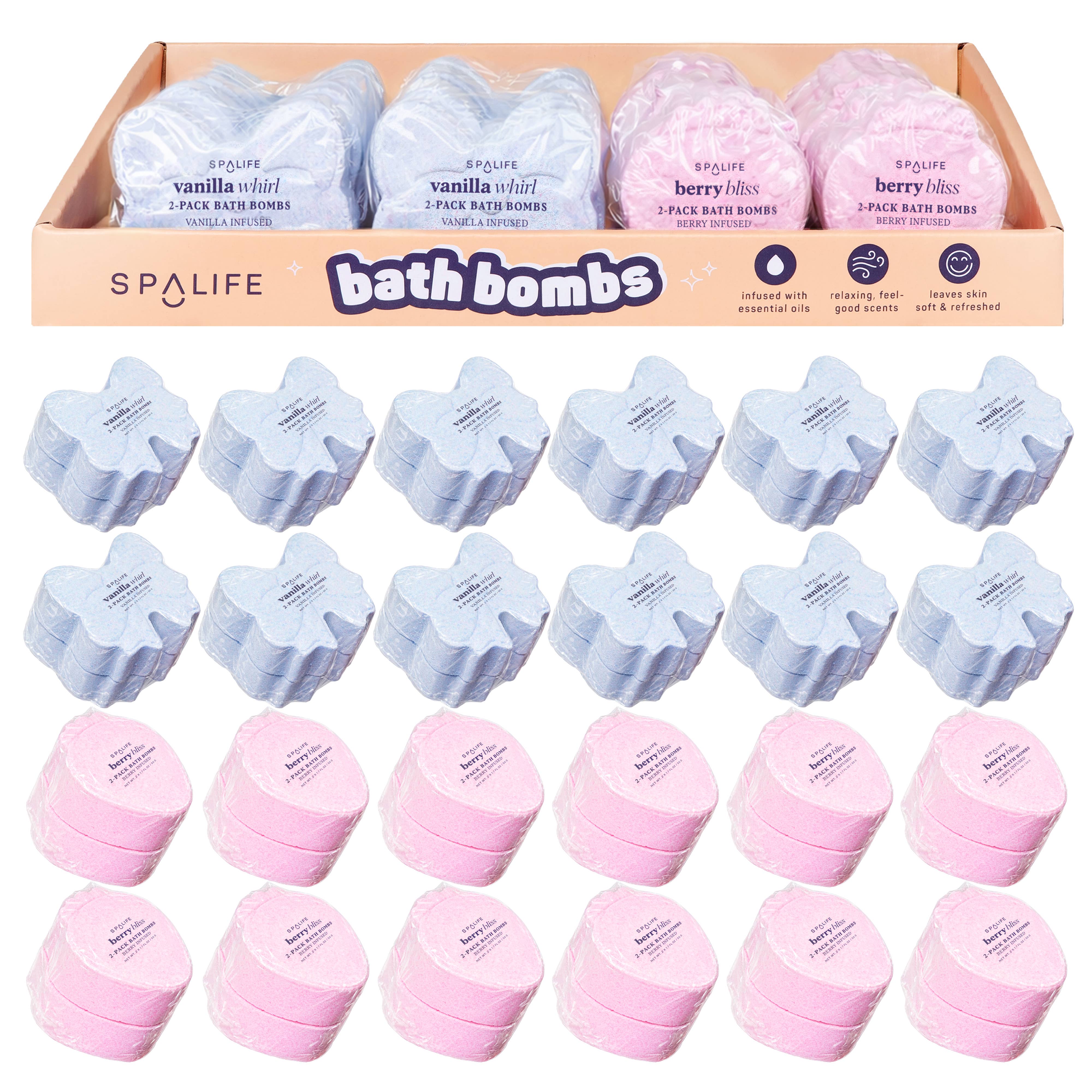 Valentine Duo Bath Bomb Set - Assorted in 2 Styles - Posh West Boutique