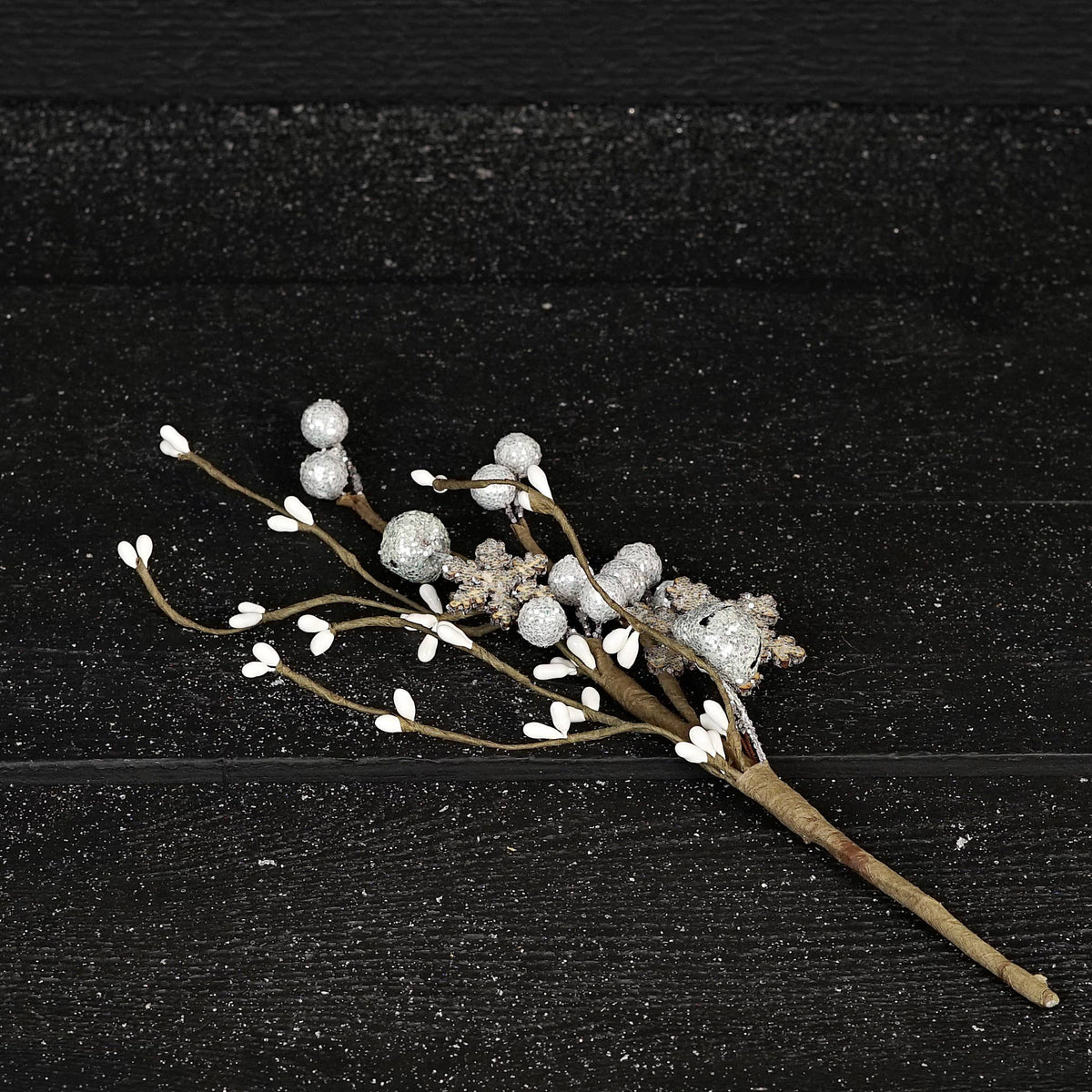 12in Sparkle Bells and Snowflakes Pick - Posh West Boutique