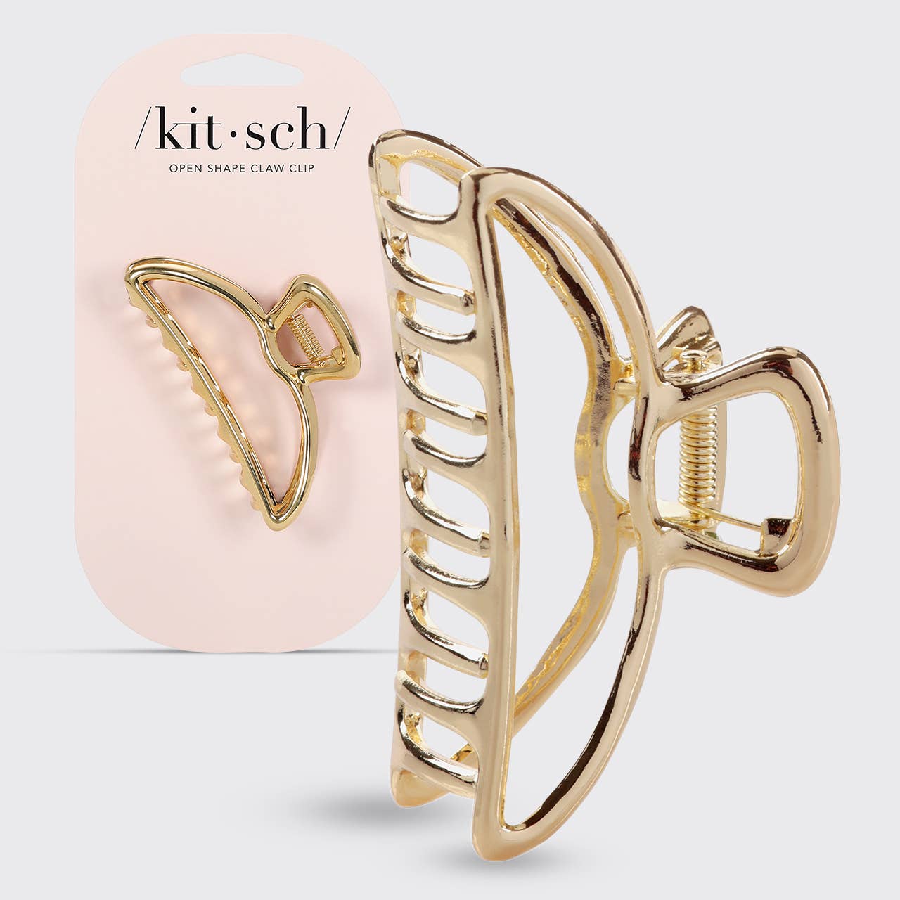 Gold Open Shape Claw Clip - Posh West Boutique