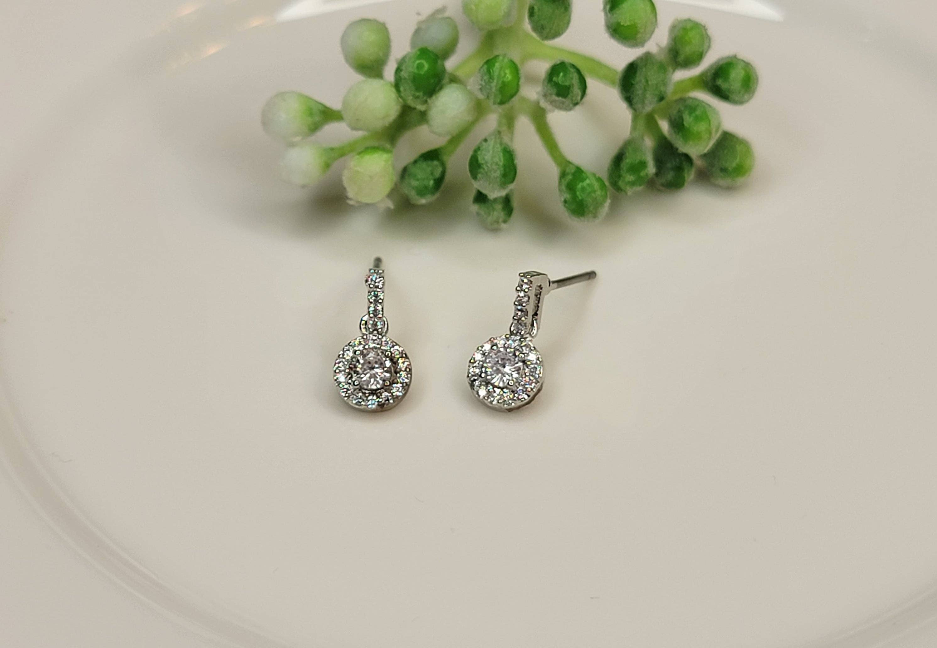 Betty Oh CZ Dangle Earring - Posh West Boutique