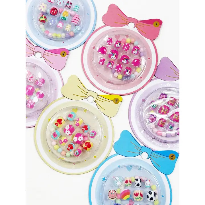 Kids Press on Nail Kit with Bracelet