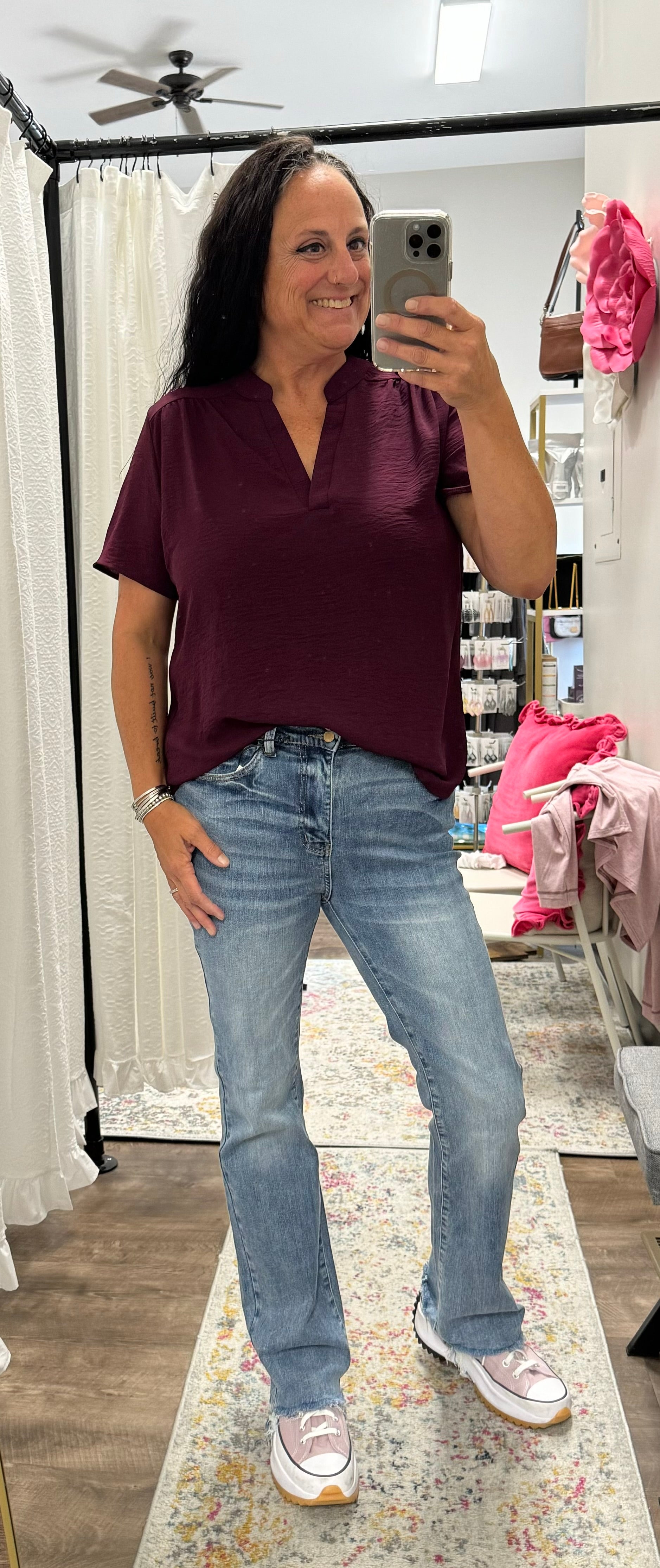 Judy Blue High Waist Double-Button Bootcut - Posh West Boutique
